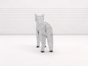 origami---cat Modelo 3D