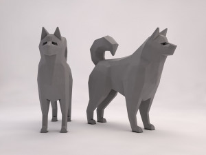 origami---dog 3D Model