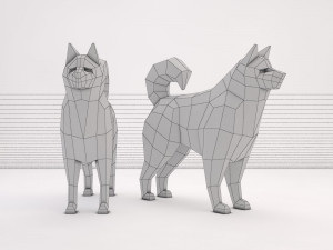 origami---dog 3D Модель