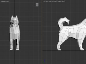origami---dog 3D Модель