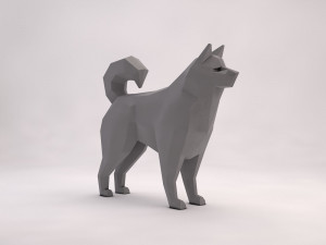 origami---dog 3D Модель