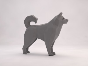 origami---dog 3D Модель