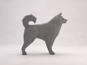 origami---dog 3D Модель