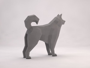 origami---dog 3D Модель