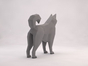 origami---dog 3D Модель