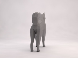 origami---dog 3D Модель