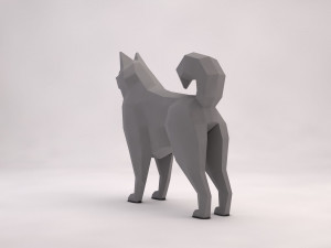 origami---dog 3D Модель