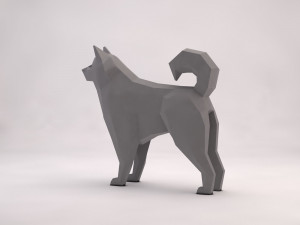 origami---dog 3D Модель