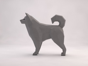 origami---dog 3D Модель