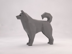 origami---dog 3D Модель