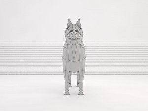 origami---dog 3D Модель