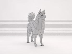 origami---dog 3D Модель