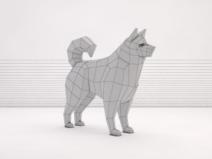 origami---dog 3D Модель