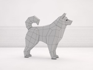 origami---dog 3D Модель