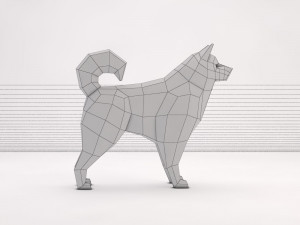 origami---dog 3D Модель