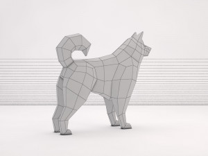 origami---dog 3D Модель