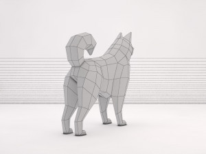 origami---dog 3D Модель