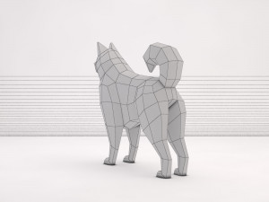 origami---dog 3D Модель