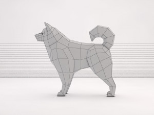 origami---dog 3D Модель
