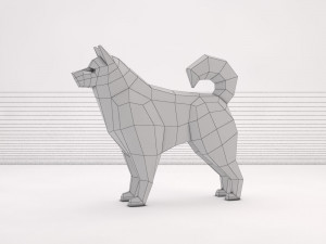 origami---dog 3D Модель