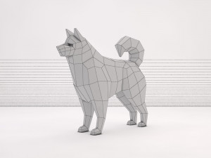 origami---dog 3D Модель