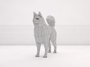 origami---dog 3D Модель