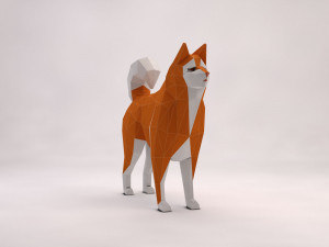 origami---dog setup Modelo 3D