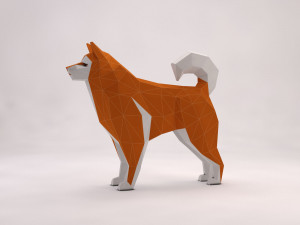 origami---dog setup Modelo 3D
