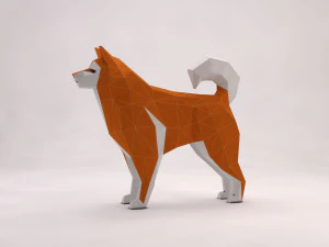 origami---dog setup 3D Model