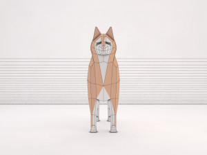 origami---dog setup Modelo 3D