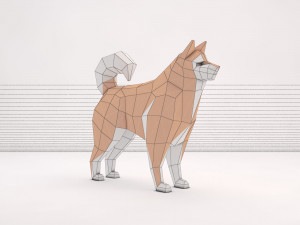 origami---dog setup Modelo 3D