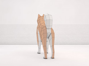 origami---dog setup Modelo 3D