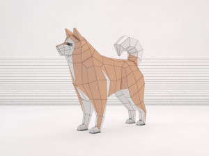origami---dog setup Modelo 3D
