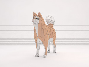 origami---dog setup Modelo 3D