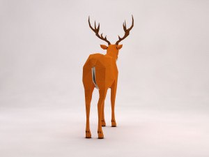 origami---deer setup Model 3D