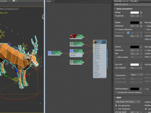 origami---deer setup Model 3D