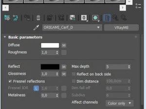 origami --- configura&ccedil;&atilde;o de cervo Modelo 3D