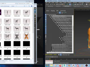 origami --- configura&ccedil;&atilde;o de cervo Modelo 3D