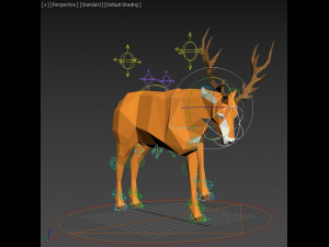 origami---deer setup Model 3D