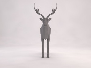 origami---deer 3D मॉडल