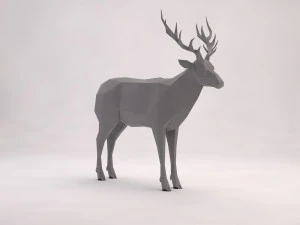 origami---deer 3D Model