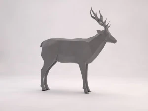 origami---deer 3D Model