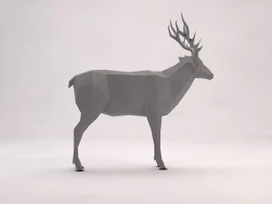 origami---deer 3D Model