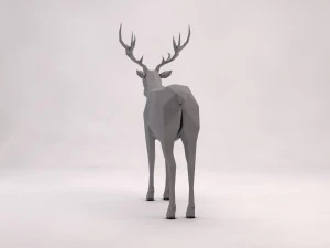 origami---deer 3D Model
