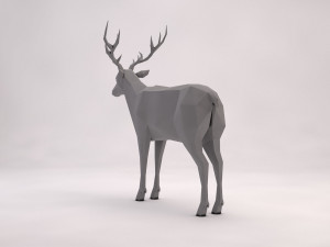 origami---deer 3D Модель