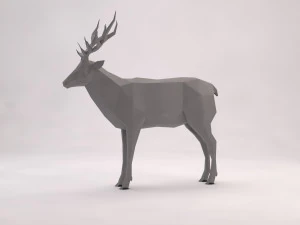 origami---deer 3D Model