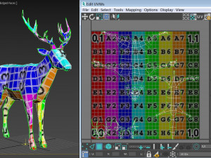 origami---deer 3D Модель