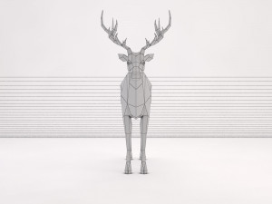 origami---deer 3D Модель