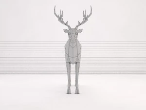 origami---deer 3D Model