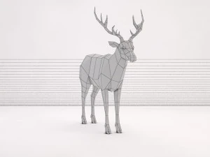 origami---deer 3D Model